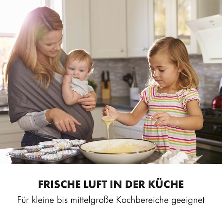 Sabia 90 Dunstabzugshaube 90cm 600m³/h LEDs 3 Leistungsstufen weiß Weiß