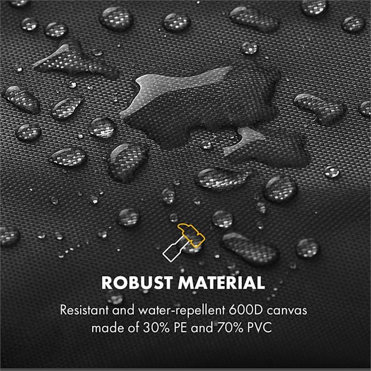 Tomahawk 4.2 Cover, ochranný kryt na plynový gril, 600D plátno, 30/70 % PE/PVC, černý 140 x 115 x 58 cm