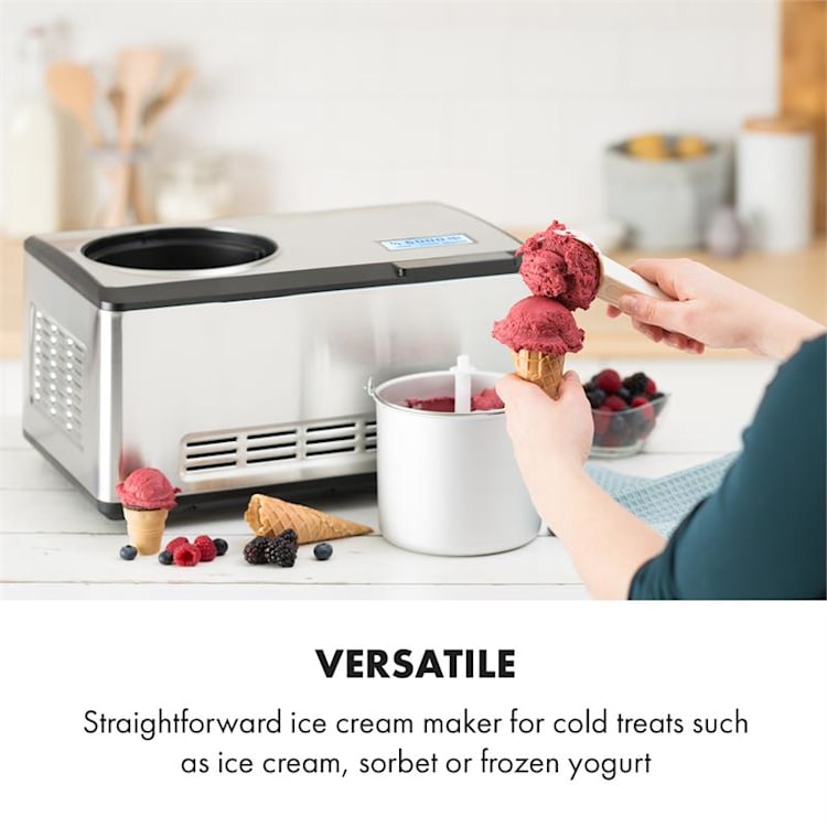 Dolce Bacio Glassbehållare Kompressor 2l LCD-Display Touch Rostfritt stål