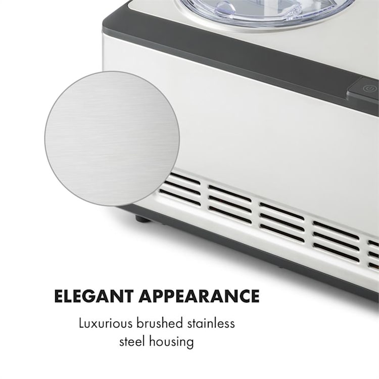 Dolce Bacio Glassbehållare Kompressor 2l LCD-Display Touch Rostfritt stål