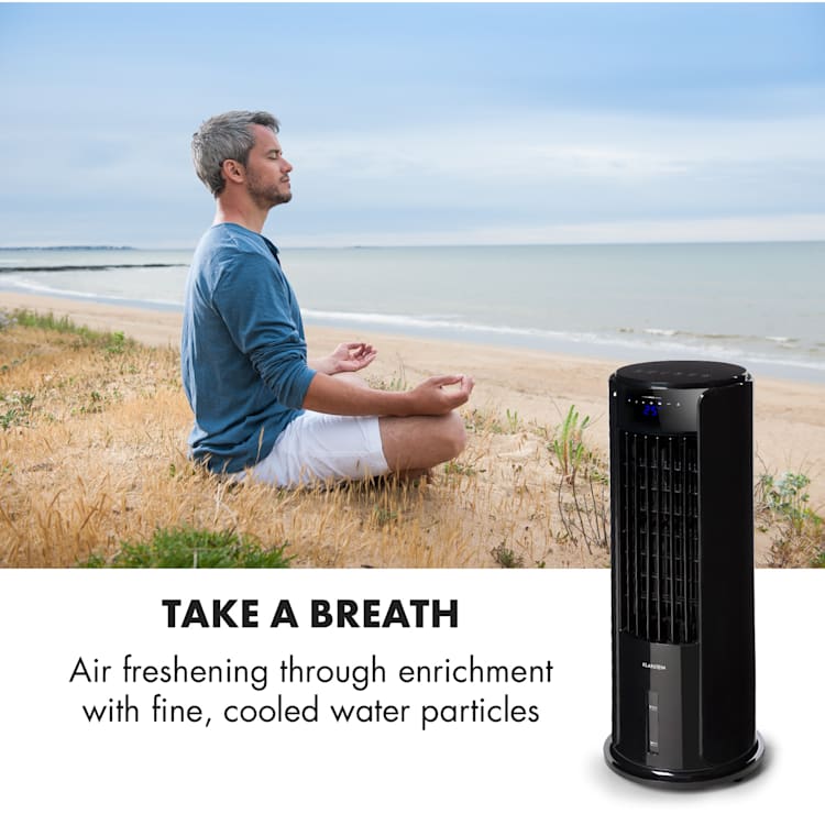 Skyscraper Horizon Air Cooler Fan 60W 486m³ / h 3.5L Tank Black Black