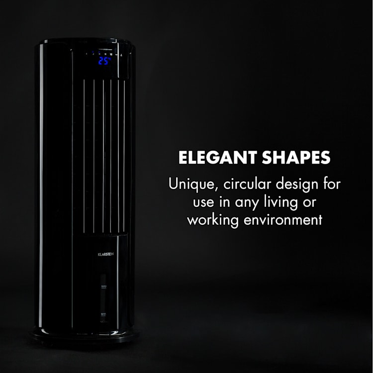 Skyscraper Horizon Air Cooler Fan 60W 486m³ / h 3.5L Tank Black Black