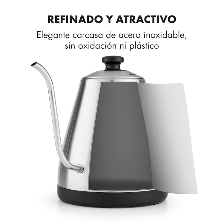 Garcon hervidor de agua 1L 2000W mantiene el calor cuello de cisne acero inoxidable