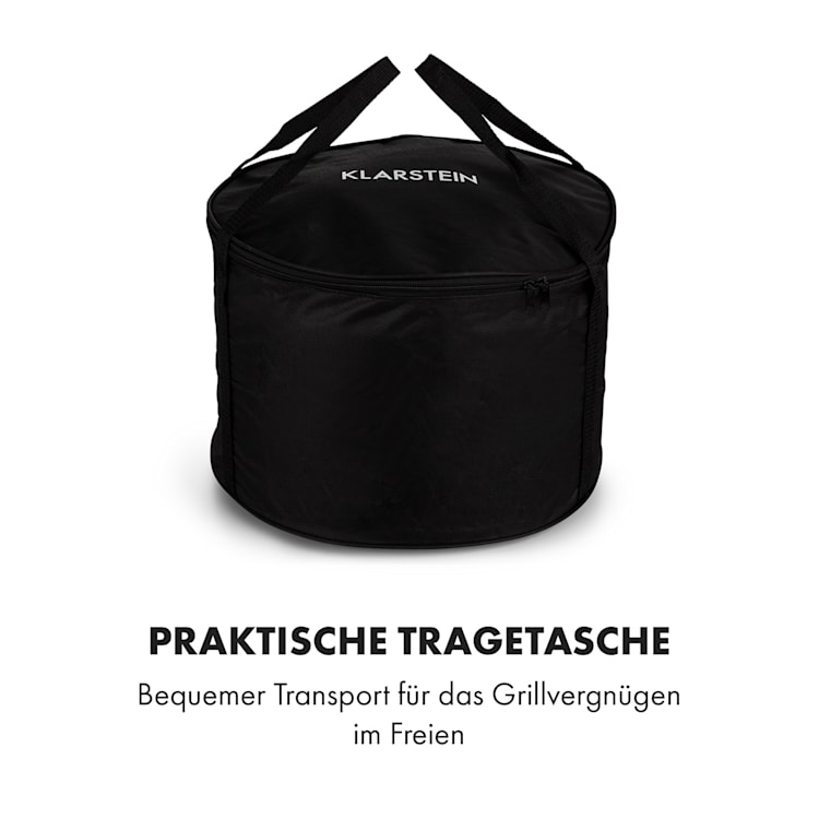 Micro-Q 3131 Holzkohlegrill, rund, 31 cm (Ø) Grillgitter, schwarz