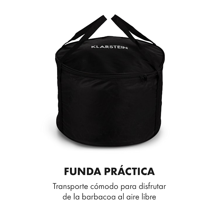 Micro-Q 3131 Barbacoa de carbón Redonda 31 cm de diámetro Rejilla Negro