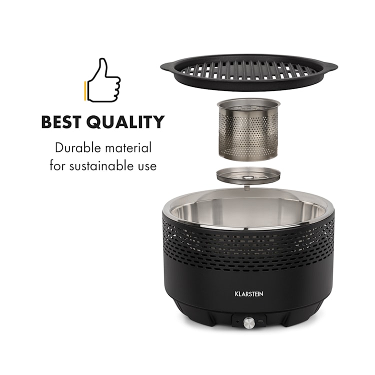 Micro-Q 3131, grătar de cărbune, rotund, 31 cm (Ø) grill, grătar, negru