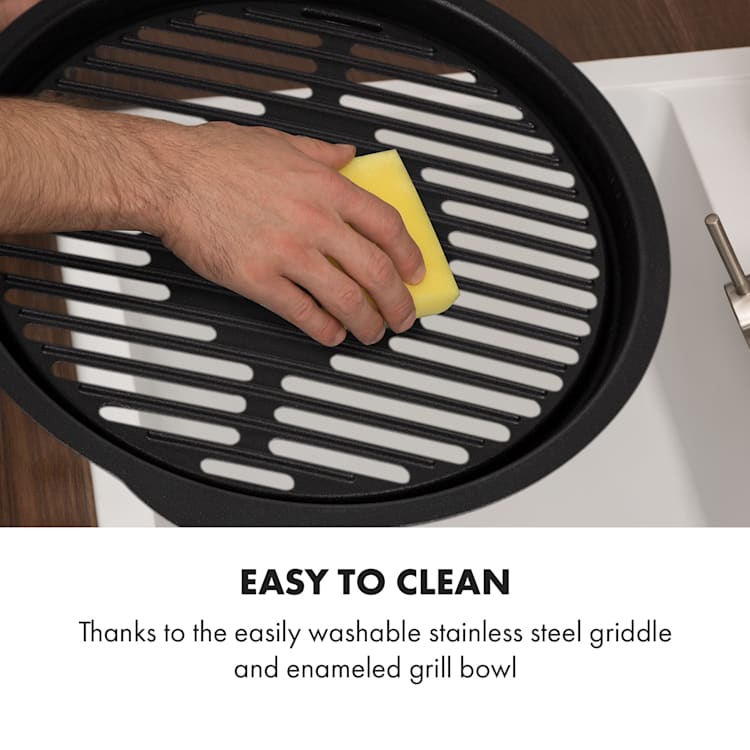 Micro-Q 3131, grătar de cărbune, rotund, 31 cm (Ø) grill, grătar, negru