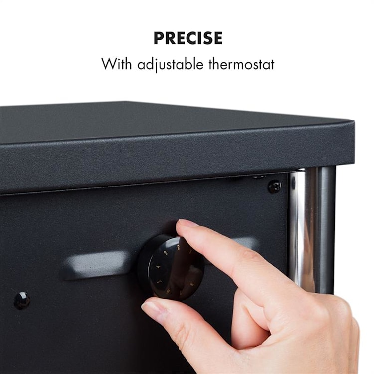 Copenhagen Electric Fireplace 950 / 1900W Thermostat Black