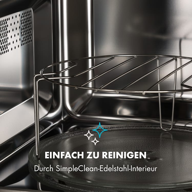 Victoria 20 Einbau-Mikrowelle, 20 l, 800 W, Grill: 1000 W, elfenbein Elfenbein
