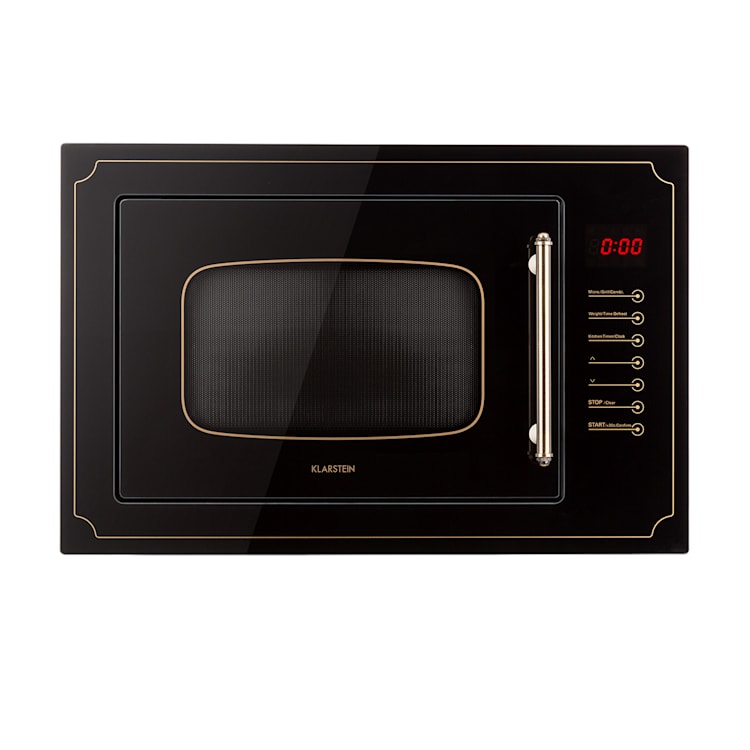 Victoria 25 Micro-ondas de encastrar, 25 l, 900 W, Grelhador: 1000 W, Preto Preto