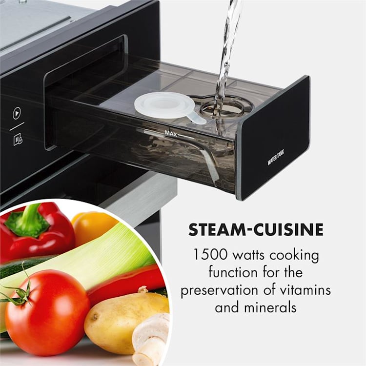Luminance Steam kuchenka mikrofalowa do zabudowy 34 l mikrofale: 900W czarna