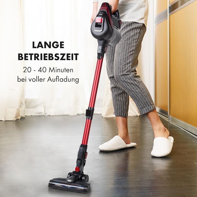 Cleanbutler 3G Turbo Akku-Staubsauger 0,7l HEPA13 rot/schwarz Rot