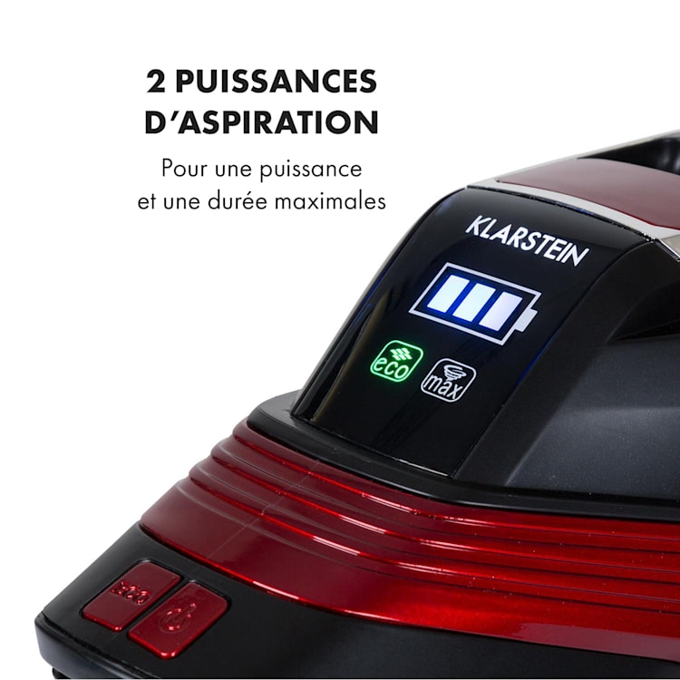 Cleanbutler 3G Turbo Aspirateur sans fil 0,7 l 120W HEPA13 - rouge & n Rouge