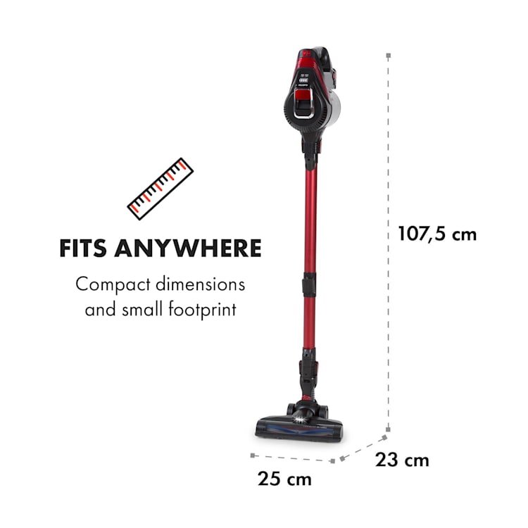 Cleanbutler 3G Turbo Cordless Vacuum Cleaner 0.7l HEPA13 Red / Black Red