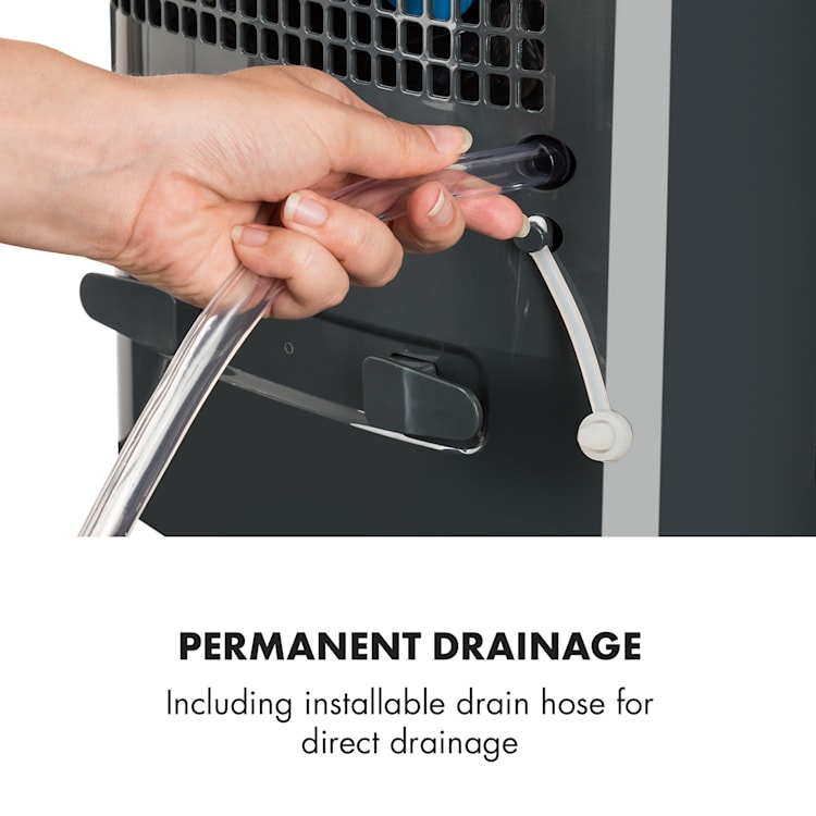 DryFy 10, odvlhčovač vzduchu, 240 W, 10 l/24 h, 100 m³/h, 15 - 20 m², DrySelect, 40 dB, sivý 10l/24h | Antracit