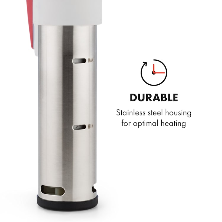 Quickstick, vařič sous vide, termostat, cirkulační čerpadlo, 20 l, ušlechtilá ocel Červená