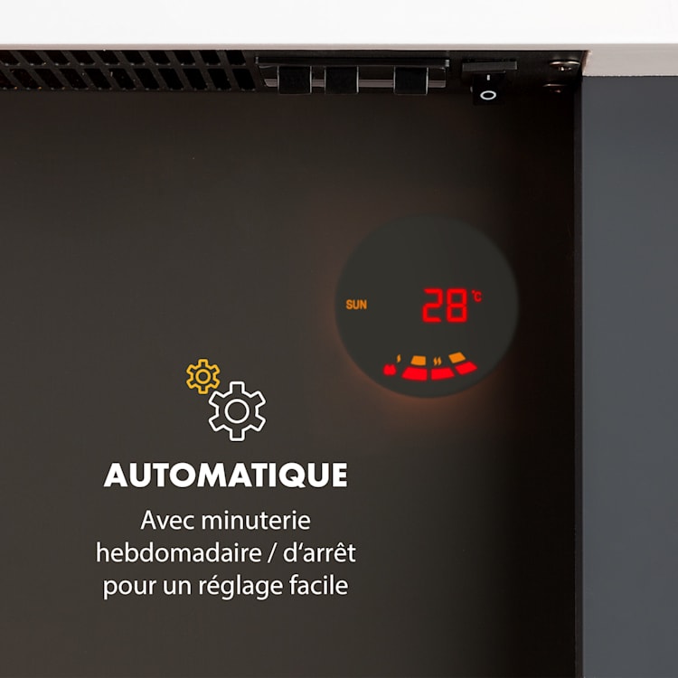 Studio Light & Fire 1 cheminée 1000/2000 W MDF télécommande blanche Fire 1
