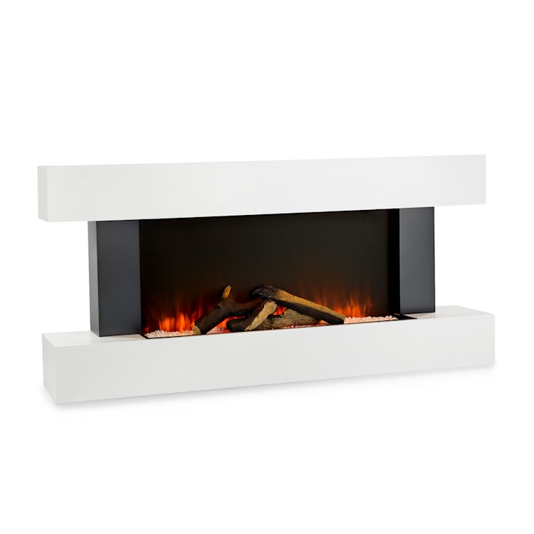 Studio Light & Fire 1, elektrický krb, 1000/2000 W, MDF, dálkové ovládání, bílý Fire 1