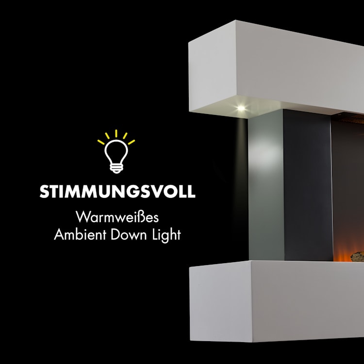 Studio Light & Fire 2 Kamin 1000/2000W MDF Fernbedienung Fire 2