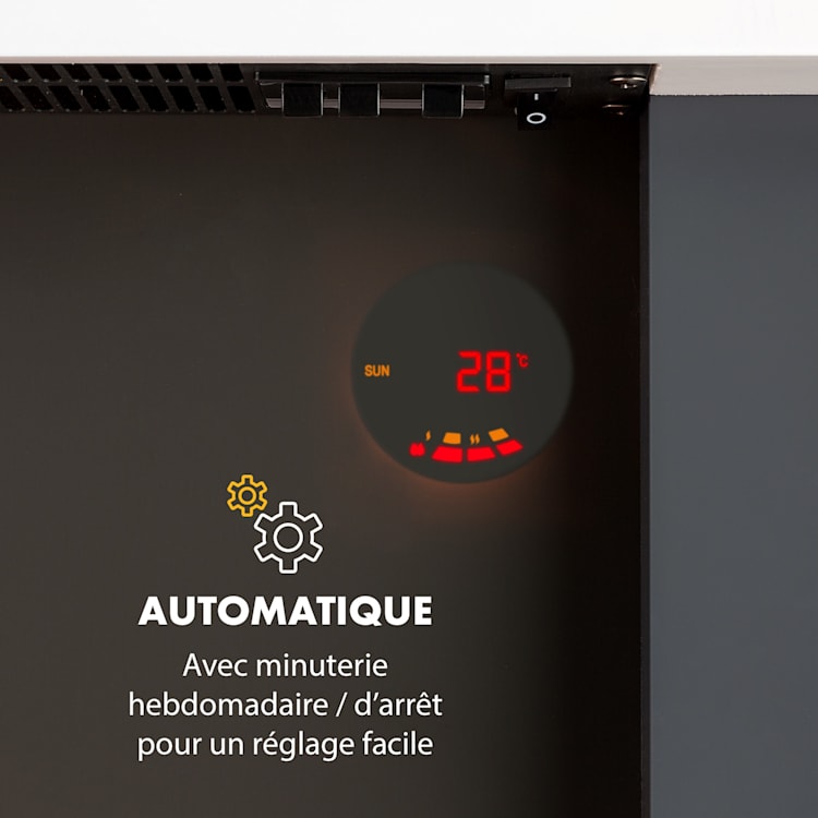 Studio Light & Fire 2 Cheminée 1000/2000 W MDF télécommande - blanche Fire 2