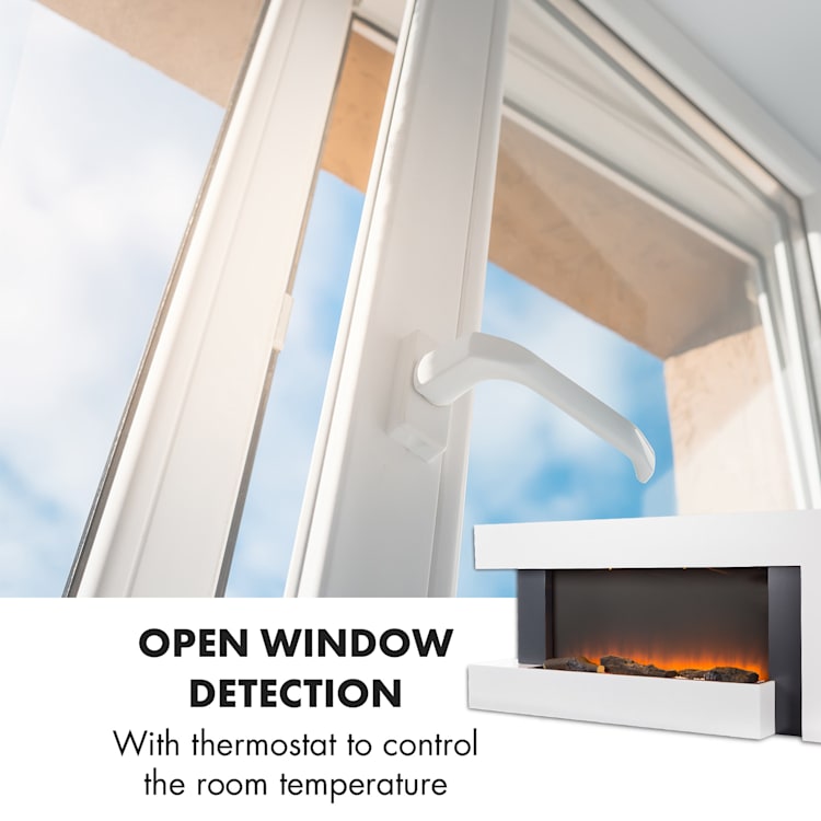 Studio Light & Fire 2 Lareira 1000/2000W MDF Comando de Controlo remoto Branca Fire 2