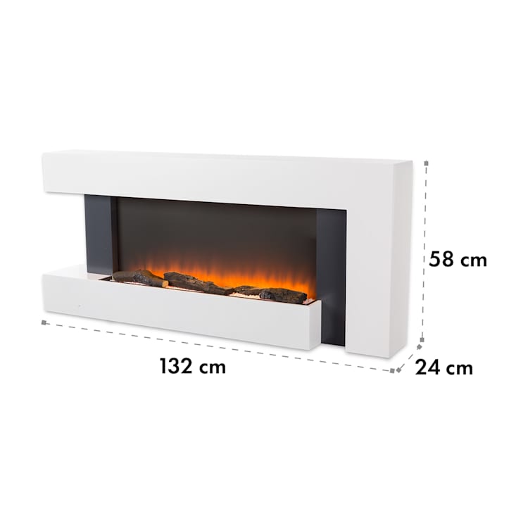 Studio Light & Fire 2 Lareira 1000/2000W MDF Comando de Controlo remoto Branca Fire 2
