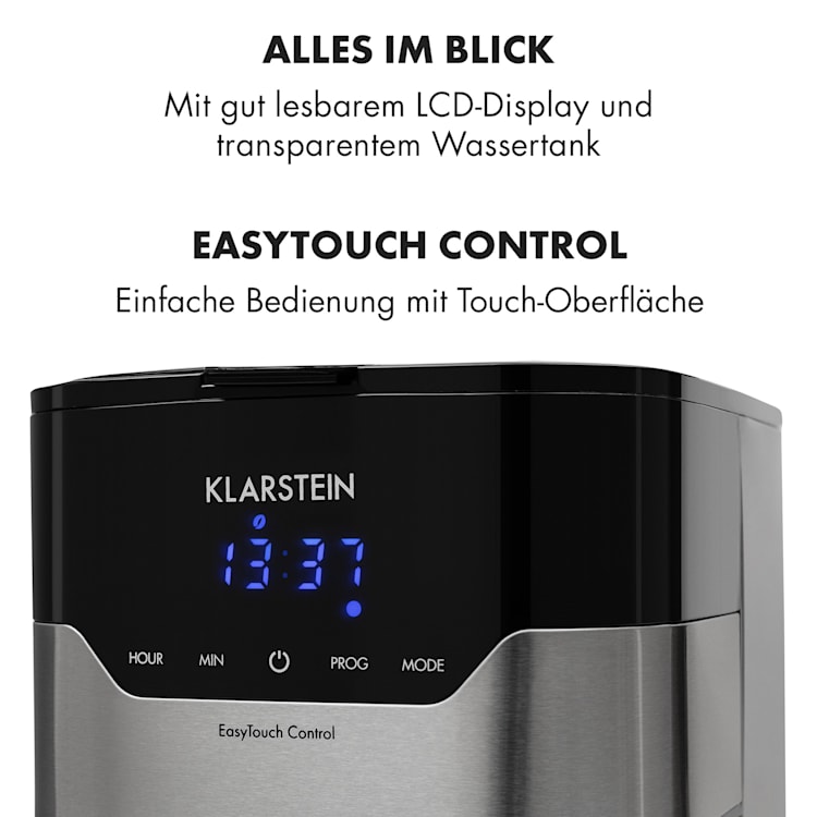 Kaffeemaschine Arabica 900W EasyTouch Control silber/schwarz 1,5 Ltr