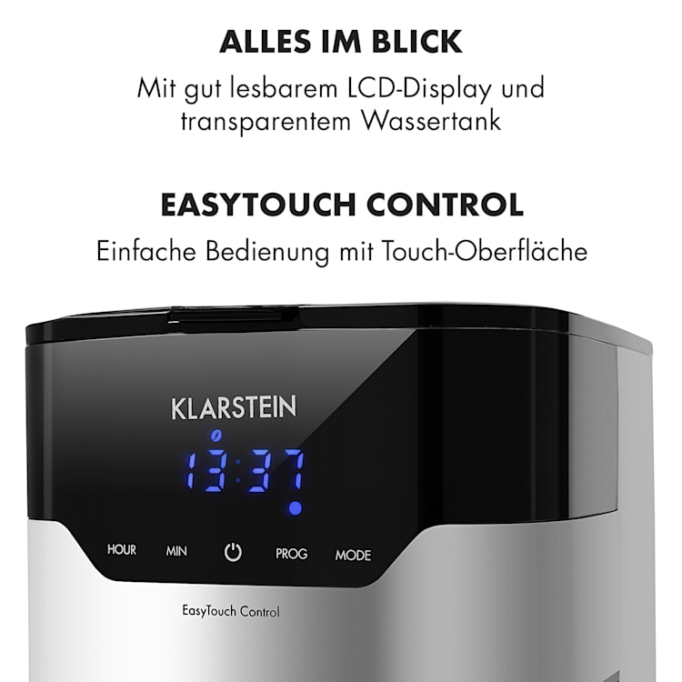 Kaffeemaschine Arabica 800W EasyTouch Control silber/schwarz 1,2 Ltr