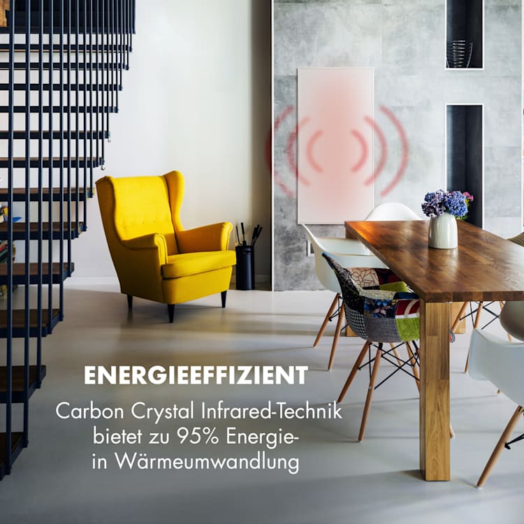 Wonderwall Smart Infrarotheizung 60x120cm App-Steuerung 720W Wochentimer IP24 720 W