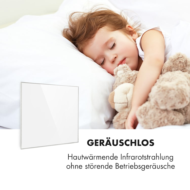 Wonderwall Smart Infrarotheizung 60x60cm App-Steuerung 360W Wochentimer IP24 360 W