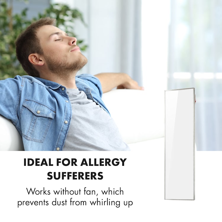 Wonderwall 300 Smart, infračervený ohrievač, 30 x 100 cm, 300 W, týždenný časovač, IP24, biely 300 W