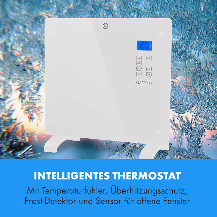 Norderney Konvektions-Heizgerät Thermostat Timer 1000W 20m² weiß Weiß | 1000 W