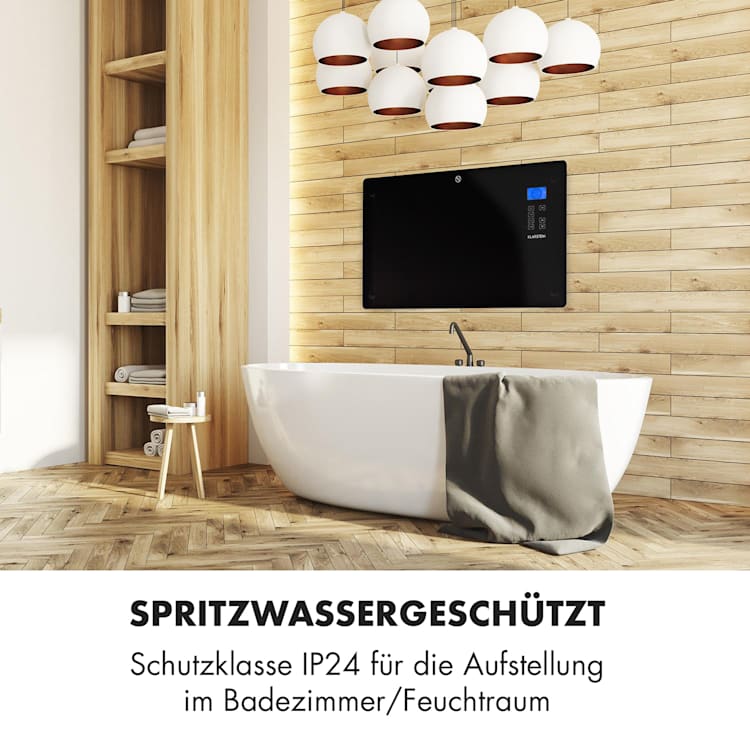 Norderney Konvektions-Heizgerät Thermostat Timer 2000W 30m² schwarz 2000 W | Schwarz