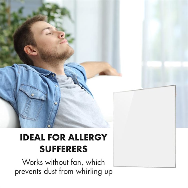 Wonderwall Smart Infrarotheizung 100x120cm App-Steuerung 1200W Wochentimer IP24 1200 W