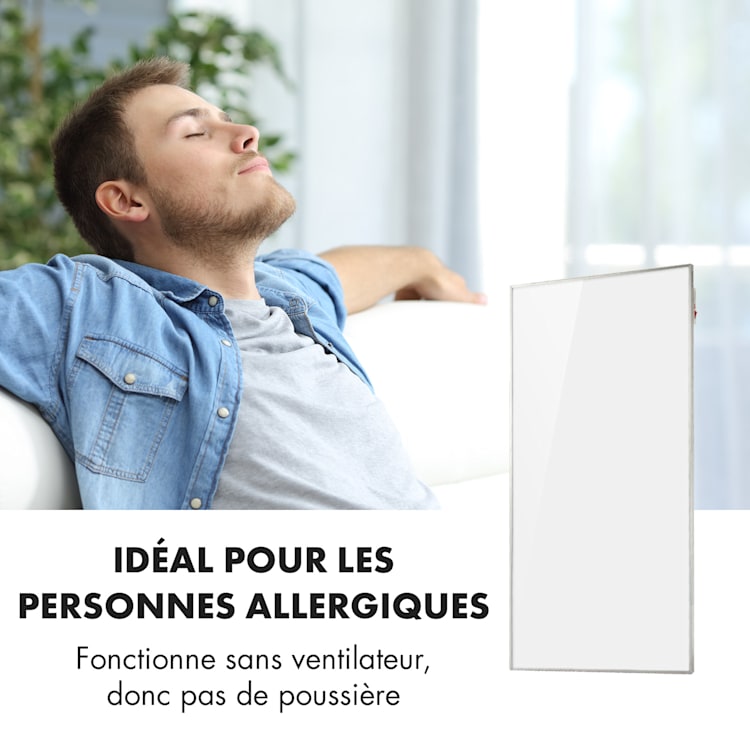 Wonderwall 72 infrarood verwarming 60x120cm 720W weektimer IP24 wit 60 x 120 cm