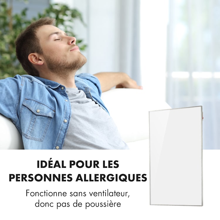 Wonderwall 60 infrarood verwarming 60x100cm 600W weektimer IP24 wit 60 x 100 cm