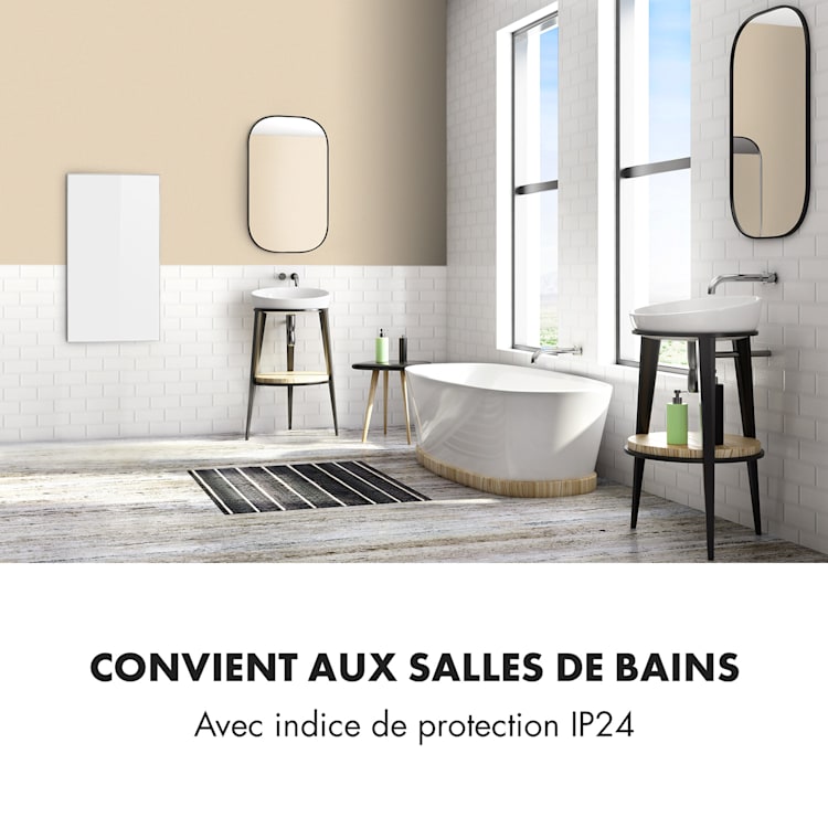 Wonderwall 45 infrarood verwarming 50x90cm 450 W weektimer IP24 wit 50 x 90 cm