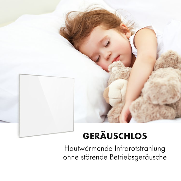 Wonderwall 36 Infrarot-Heizung 60x60cm 360W Wochentimer IP24 60 x 60 cm