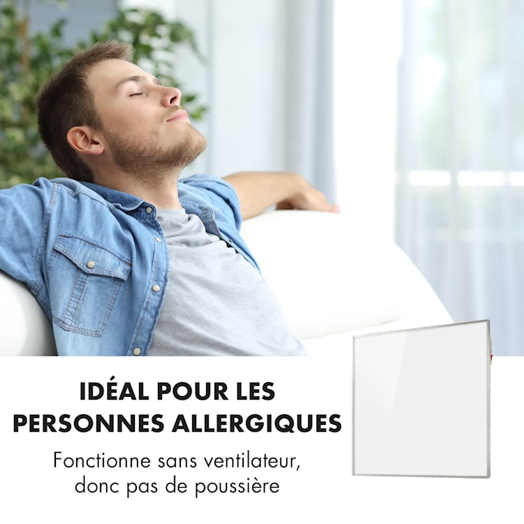 Wonderwall 36 infrarood verwarming 60x60cm 360W weektimer IP24 wit 60 x 60 cm