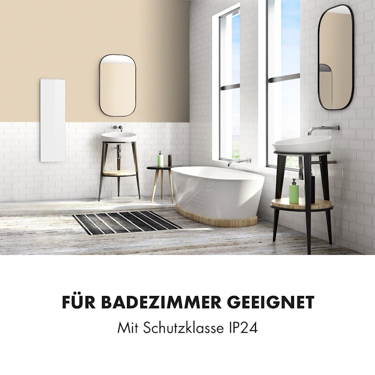 Wonderwall 30 Infrarotheizung 30x100cm 300W Wochentimer IP24 30 x 100 cm