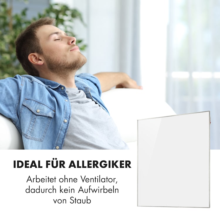 Wonderwall 120 Infrarotheizung 120x100cm 1200W Timer IP24 1200 W