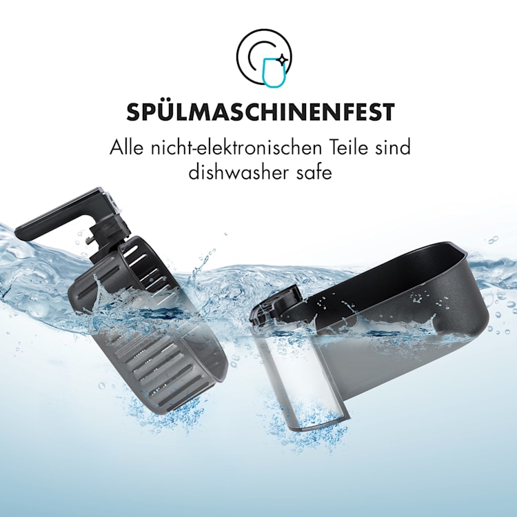 AeroVital Deluxe Heißluftfritteuse 1700W 5,4 Liter Edelstahl Silber