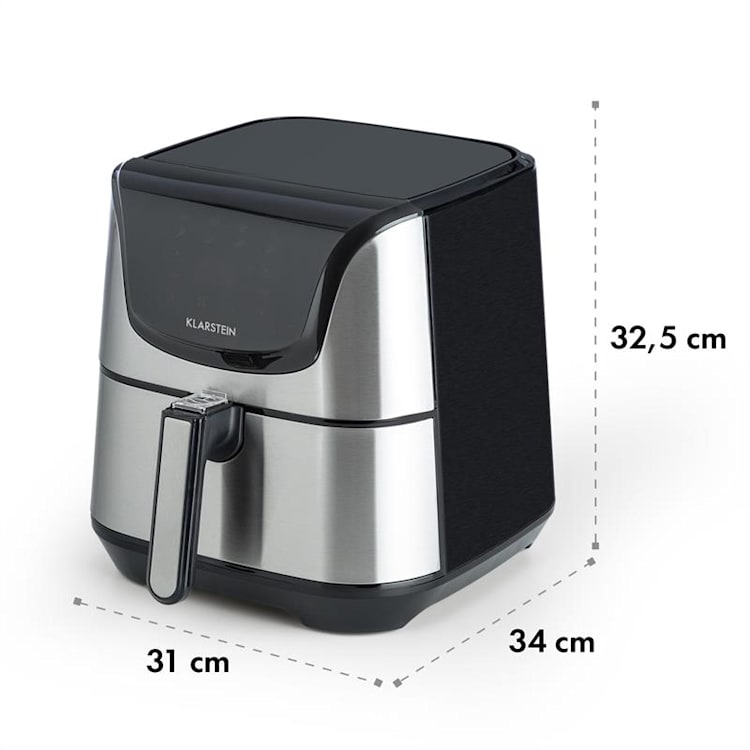 Aero Vital Deluxe Hot Air Fryer 1700W 5.4 Litre Stainless Steel Silver