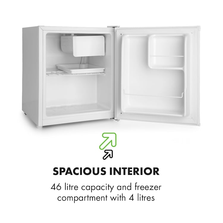 Snoopy Eco Mini Fridge with Freezer 41 Litres 39dB White
