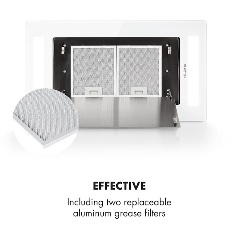 Remy hotte de plafond 90 cm 619 m³/h 230W 3 vitesses télécommande Blanc | Sans filtre de rechange