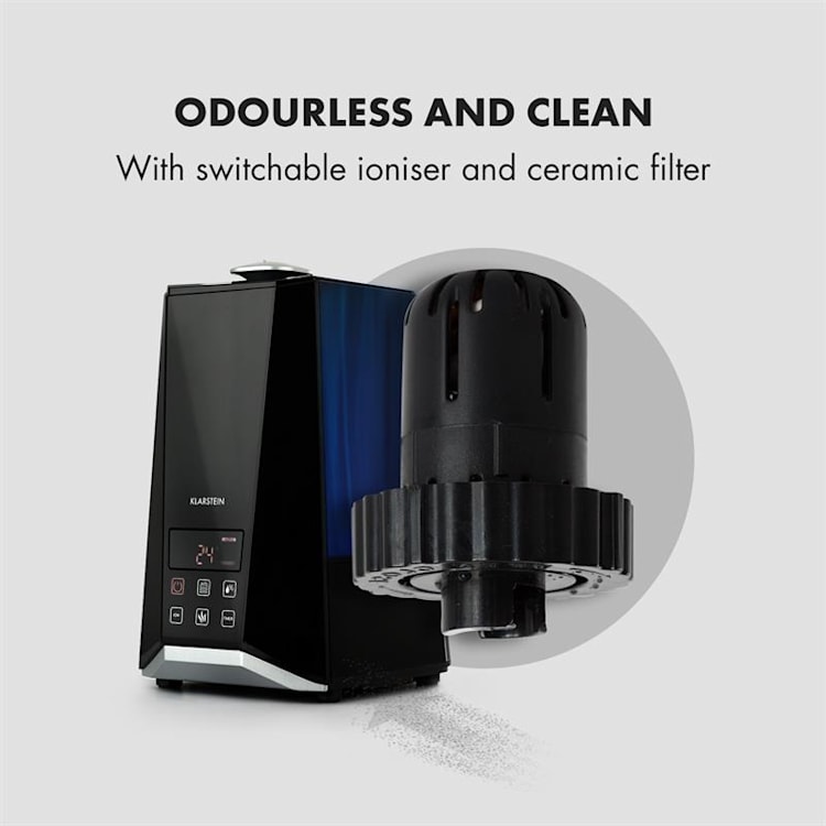 Vapoair Onyx, ovlaživač zraka, LED touchscreen, daljinski upravljač, crni