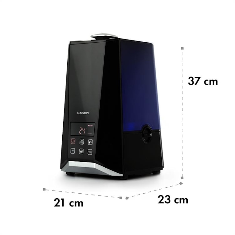 VapoAir Onyx Luftbefeuchter LED Screen Touch Fernbedienung schwarz