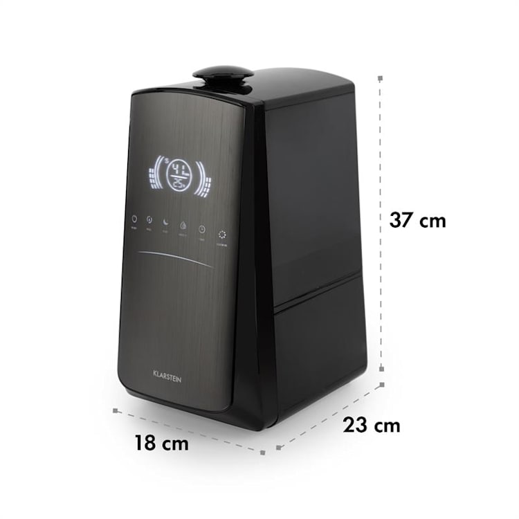 VapoAir Opal Humidifier LED Screen Touch Remote Control Black / Anthracite Without WiFi