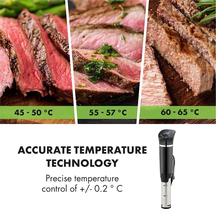 Quickstick Flex 1300W 3D Circulating 0-95 °C IPX7 Timer schwarz Schwarz