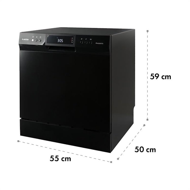 Amazonia Lave-vaisselle de table 8 programmes classe A+ - noir Noir